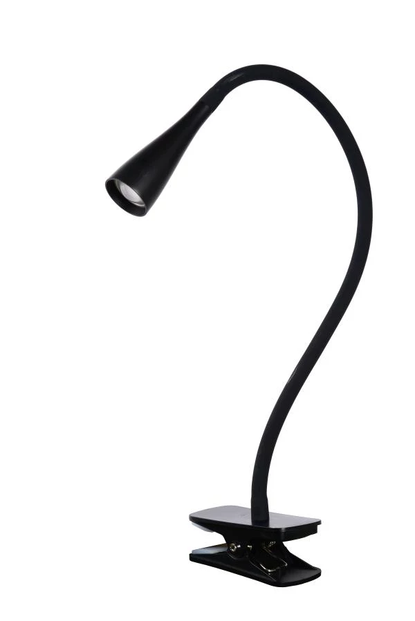 Lucide ZOZY - Lámpara de pinza - LED Regul. - 1x4W 3000K - 3 StepDim - Negro - UIT